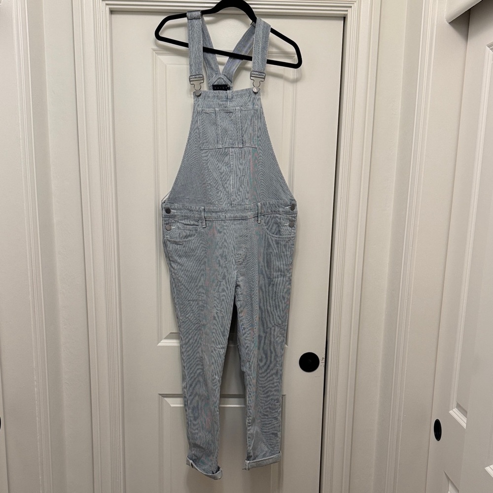Hatch Women's Light Blue Jeans Overalls